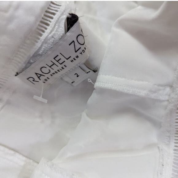 Rachel Zoe Margo Floral Lace Jumpsuit Sleeveless White Ecru Size 2 Preowned - Picture 8 of 12